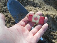 Canada token at the beach.jpg