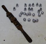 Civil War Era  pistol bullet mold and some recent castings.jpg