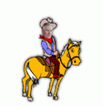 Grumpa animated cartoon on horseback.gif