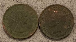 1947 1962 Canadian Pennies Front 25 Nov 22.jpg