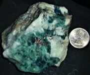 Sodalite, blue & green with pyrite, Sar-e-Sang, Kuran wa Mujan District, Badakhshan Province, ...JPG