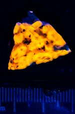 Sodalite, Mont St. Hilaire, Quebec, Canada, LW 365nm.jpg