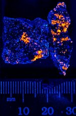 Sodalite and tufted Lavenite (NF), De-Mix Varens Quarry, Sain Amable Sill, Quebec, Canada, LW ...jpg