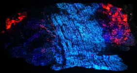 Microcline aka Orthoclase Perthite with Calcite, Sterling Hill Mine, Ogdensberg, Sussex Co., N...jpg