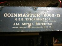 White's Coinmaster 6000/D | Friendly Metal Detecting Forum