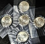 Not CRH 01 21 2025 5 Washington Commerative halves, in mint wraps.jpg